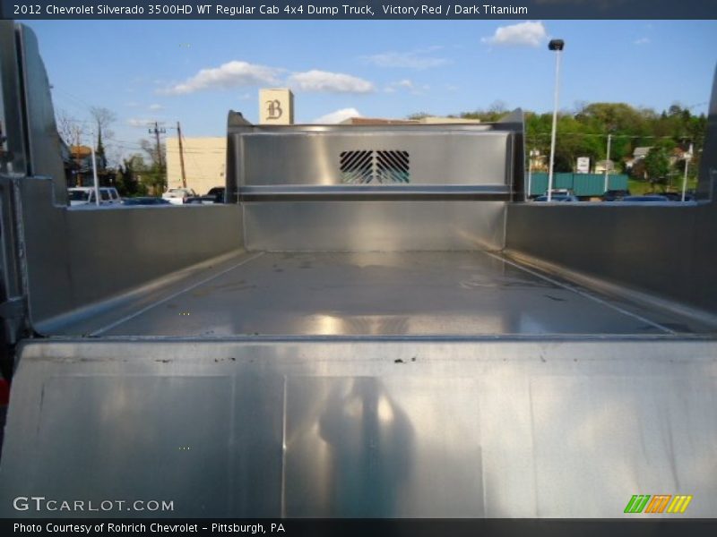 Victory Red / Dark Titanium 2012 Chevrolet Silverado 3500HD WT Regular Cab 4x4 Dump Truck