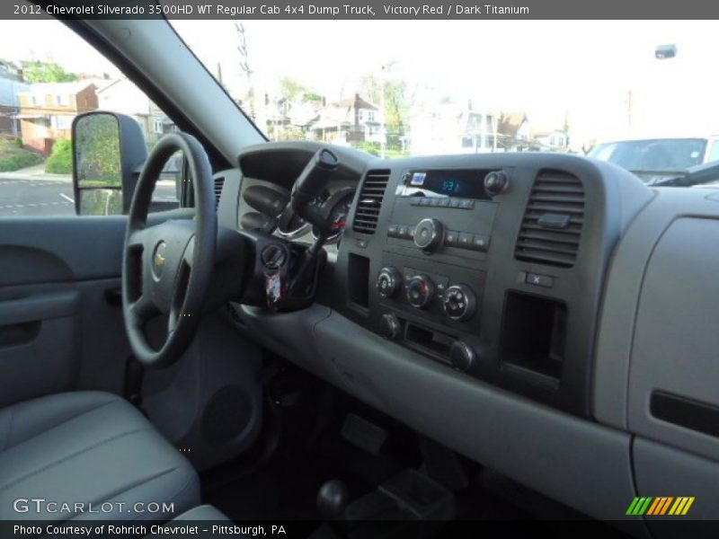 Victory Red / Dark Titanium 2012 Chevrolet Silverado 3500HD WT Regular Cab 4x4 Dump Truck