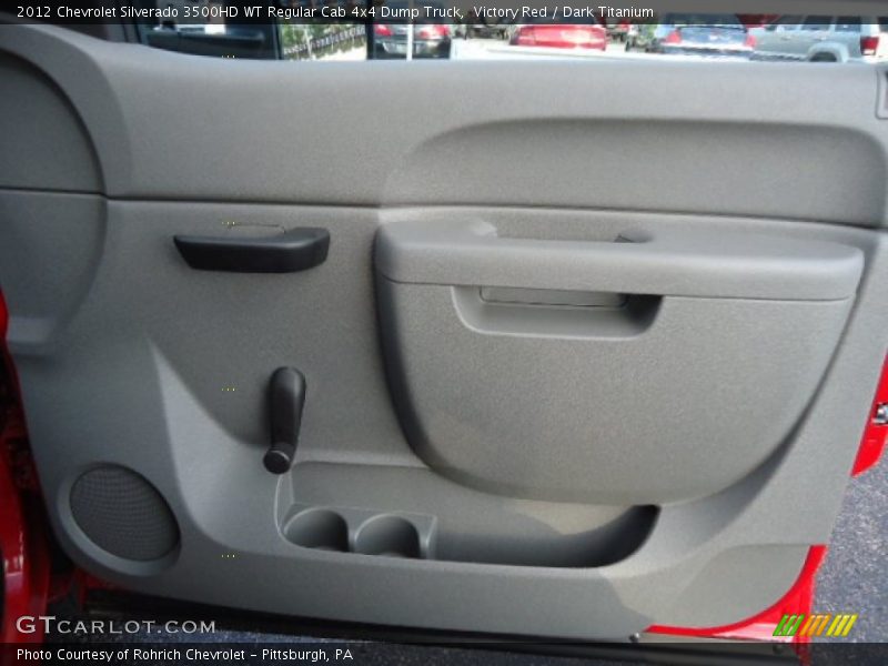 Victory Red / Dark Titanium 2012 Chevrolet Silverado 3500HD WT Regular Cab 4x4 Dump Truck