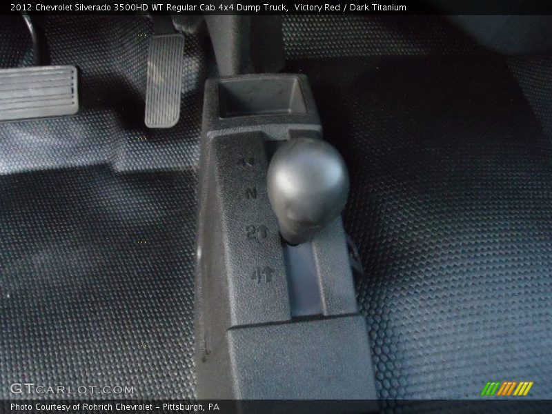 Victory Red / Dark Titanium 2012 Chevrolet Silverado 3500HD WT Regular Cab 4x4 Dump Truck