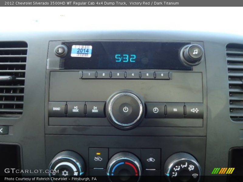 Victory Red / Dark Titanium 2012 Chevrolet Silverado 3500HD WT Regular Cab 4x4 Dump Truck