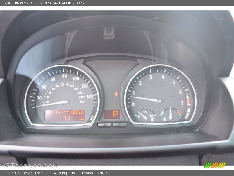 Silver Grey Metallic / Black 2006 BMW X3 3.0i