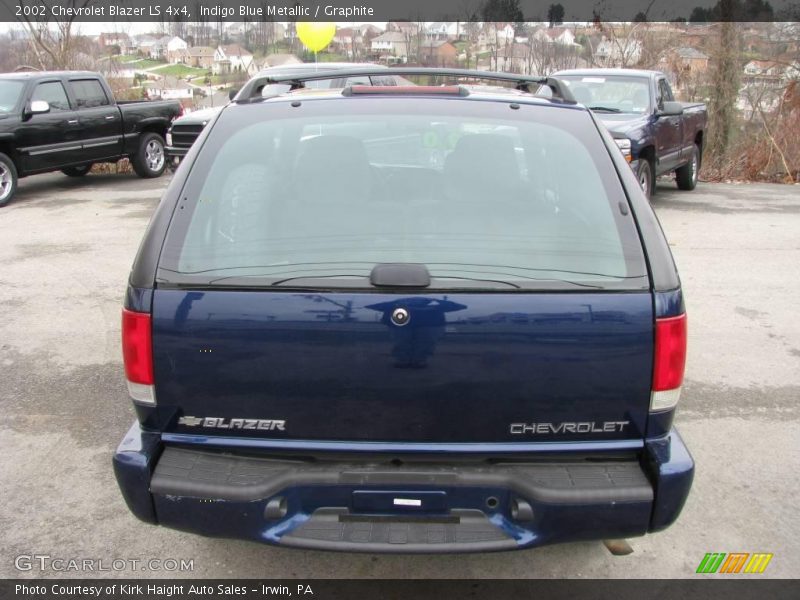 Indigo Blue Metallic / Graphite 2002 Chevrolet Blazer LS 4x4