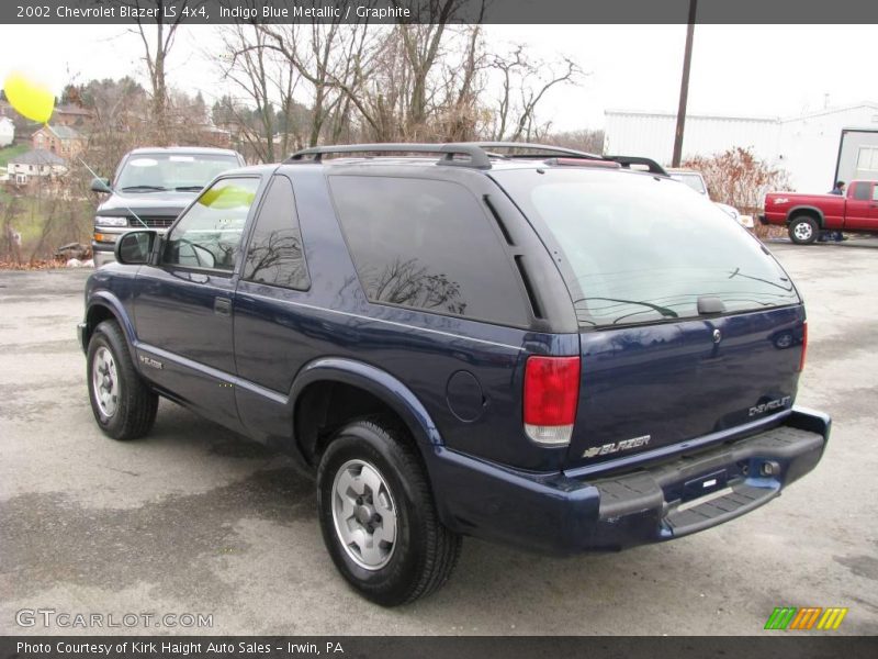 Indigo Blue Metallic / Graphite 2002 Chevrolet Blazer LS 4x4
