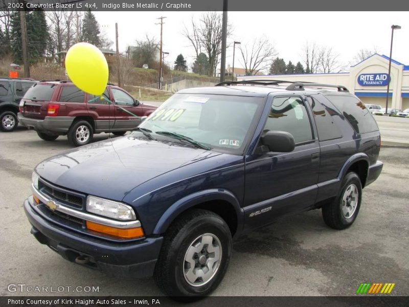 Indigo Blue Metallic / Graphite 2002 Chevrolet Blazer LS 4x4