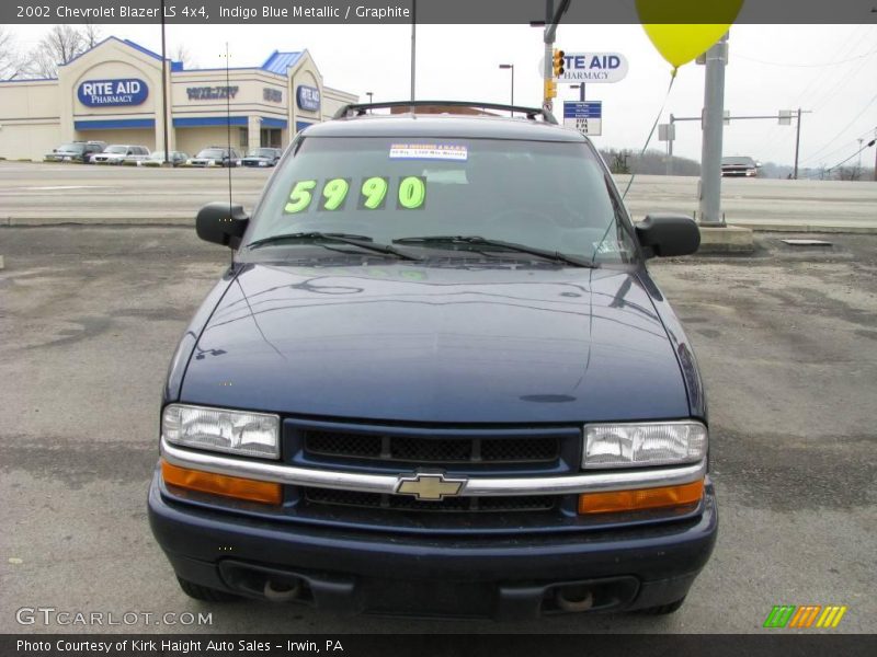 Indigo Blue Metallic / Graphite 2002 Chevrolet Blazer LS 4x4