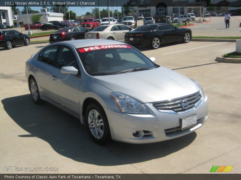 Brilliant Silver / Charcoal 2011 Nissan Altima 2.5 S