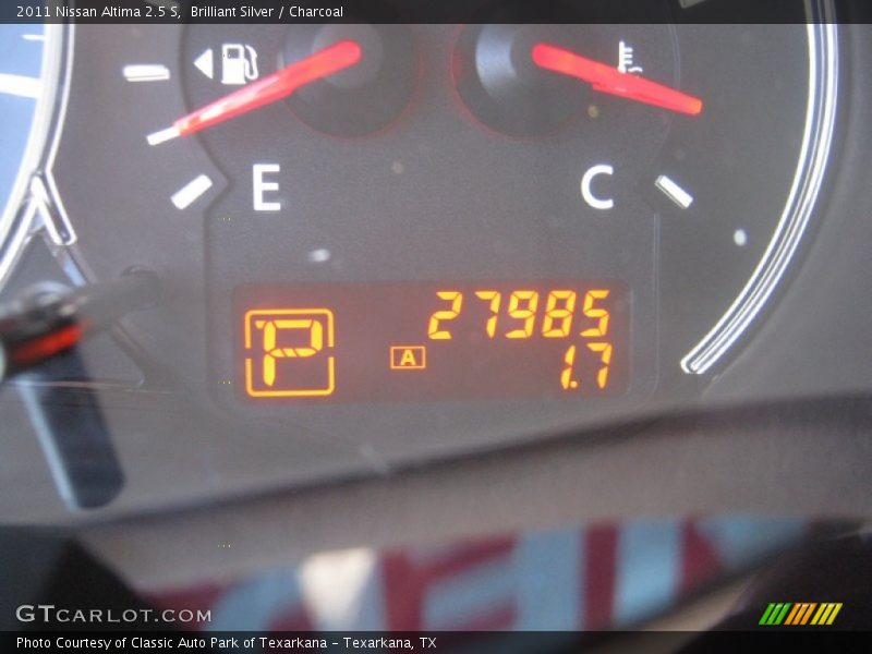 Brilliant Silver / Charcoal 2011 Nissan Altima 2.5 S