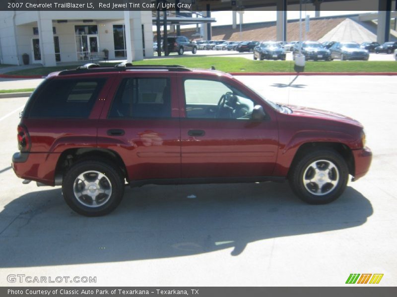 Red Jewel Tint Coat / Light Gray 2007 Chevrolet TrailBlazer LS
