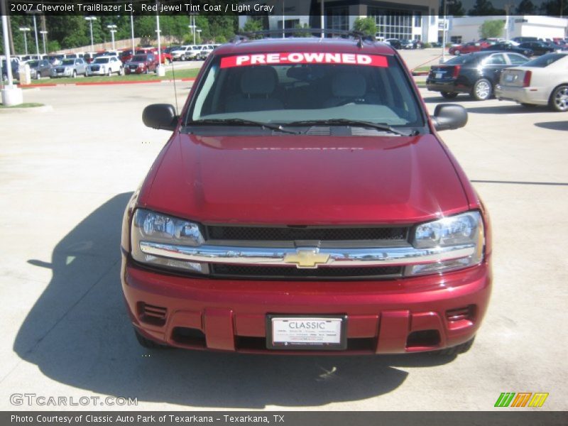 Red Jewel Tint Coat / Light Gray 2007 Chevrolet TrailBlazer LS