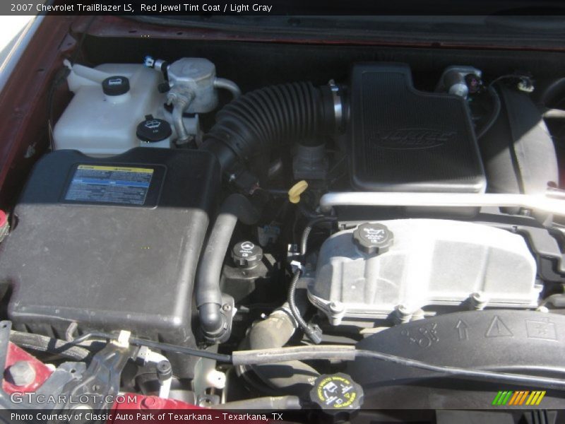 Red Jewel Tint Coat / Light Gray 2007 Chevrolet TrailBlazer LS