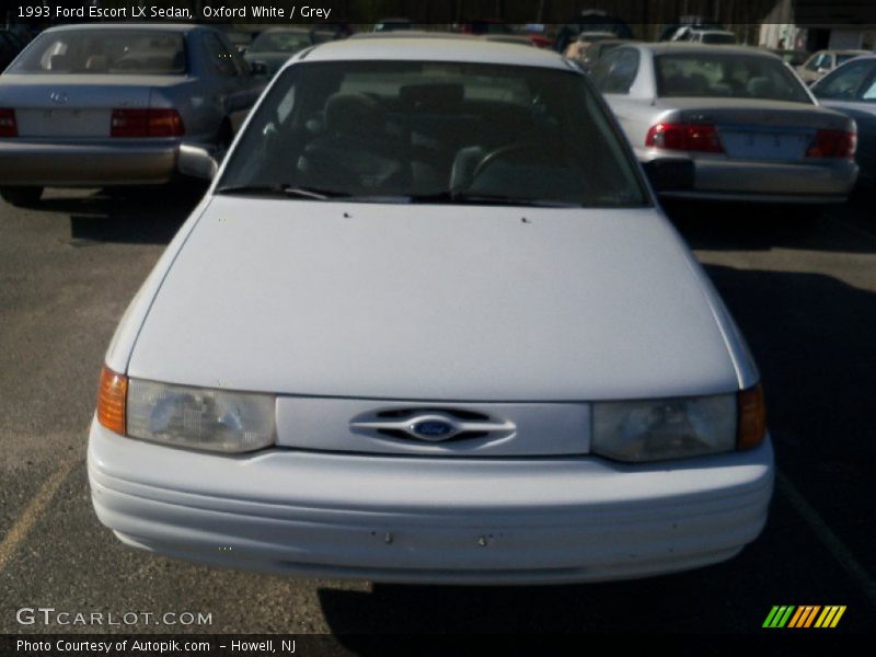 Oxford White / Grey 1993 Ford Escort LX Sedan