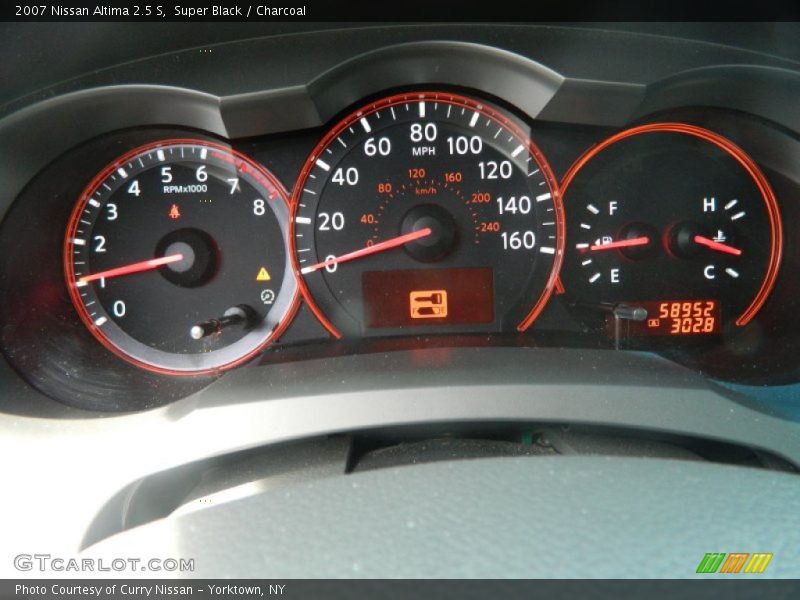 Super Black / Charcoal 2007 Nissan Altima 2.5 S