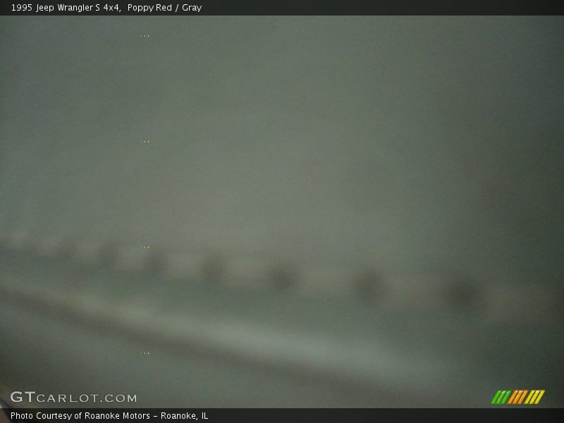 Poppy Red / Gray 1995 Jeep Wrangler S 4x4