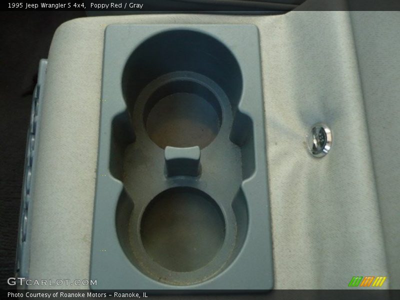 Poppy Red / Gray 1995 Jeep Wrangler S 4x4