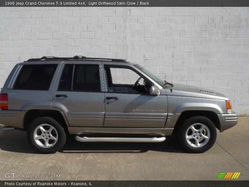 Light Driftwood Satin Glow / Black 1998 Jeep Grand Cherokee 5.9 Limited 4x4