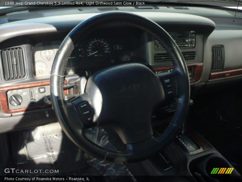 Light Driftwood Satin Glow / Black 1998 Jeep Grand Cherokee 5.9 Limited 4x4