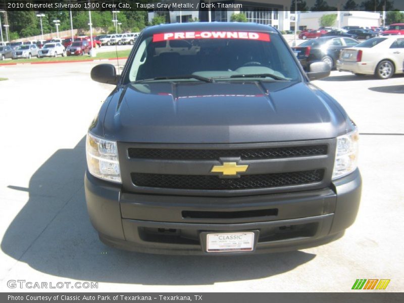 Taupe Gray Metallic / Dark Titanium 2010 Chevrolet Silverado 1500 Crew Cab