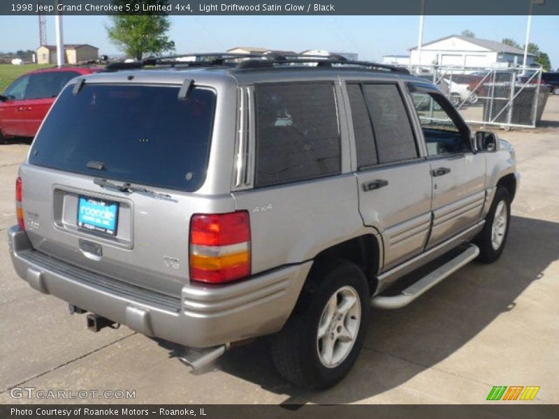 Light Driftwood Satin Glow / Black 1998 Jeep Grand Cherokee 5.9 Limited 4x4
