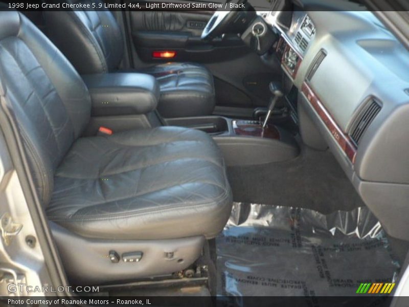 Light Driftwood Satin Glow / Black 1998 Jeep Grand Cherokee 5.9 Limited 4x4