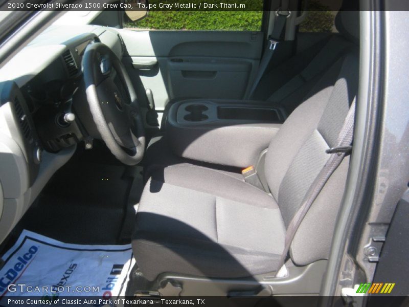 Taupe Gray Metallic / Dark Titanium 2010 Chevrolet Silverado 1500 Crew Cab