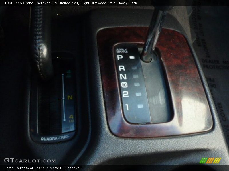 Light Driftwood Satin Glow / Black 1998 Jeep Grand Cherokee 5.9 Limited 4x4
