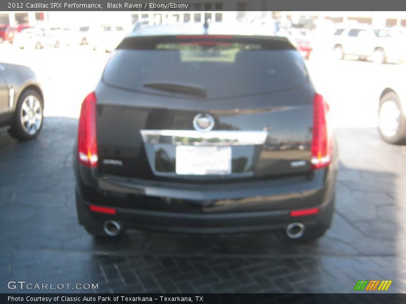 Black Raven / Ebony/Ebony 2012 Cadillac SRX Performance