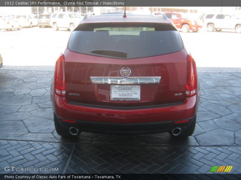 Crystal Red Tintcoat / Shale/Ebony 2012 Cadillac SRX Performance