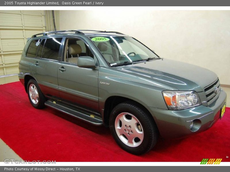Oasis Green Pearl / Ivory 2005 Toyota Highlander Limited