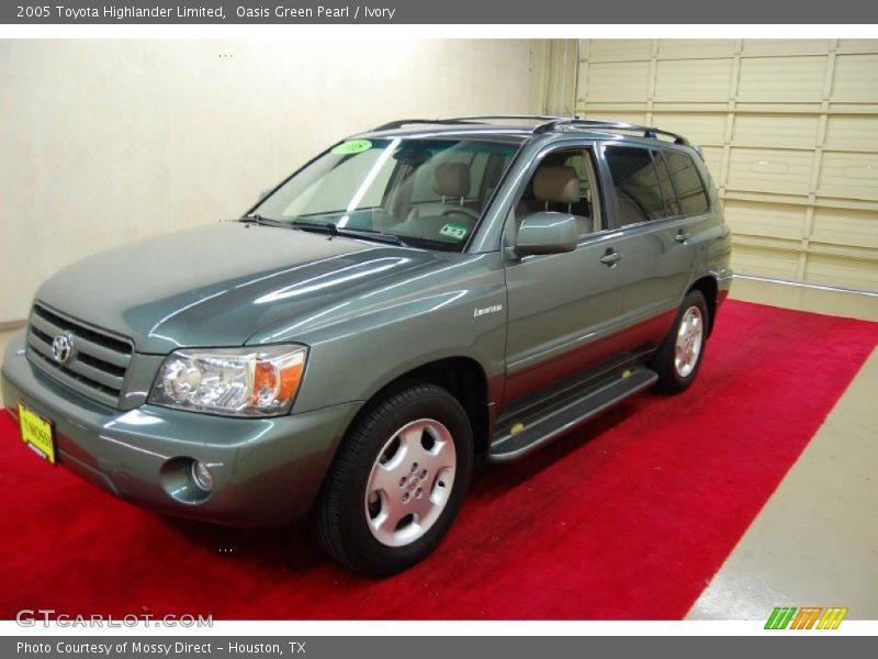 Oasis Green Pearl / Ivory 2005 Toyota Highlander Limited