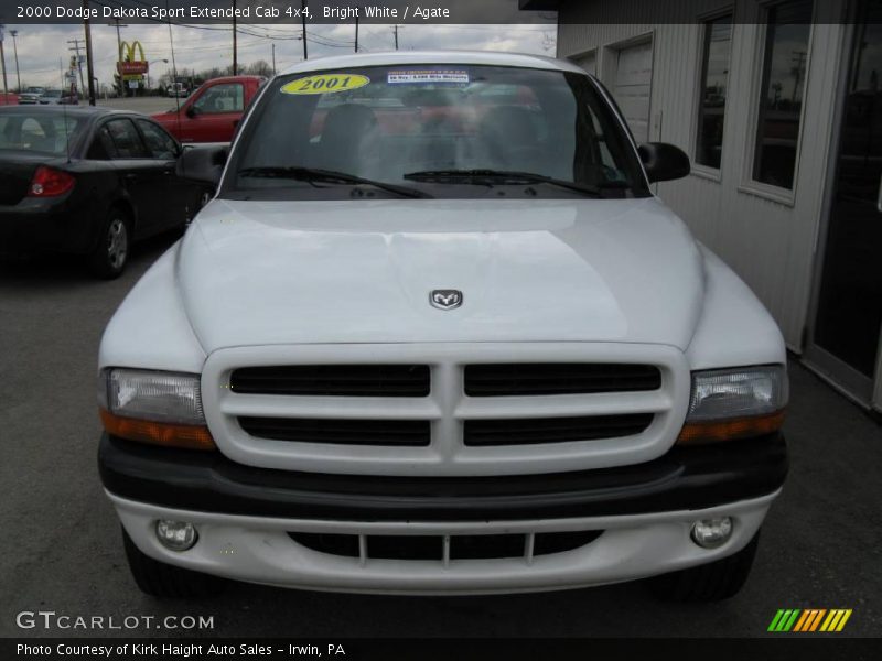 Bright White / Agate 2000 Dodge Dakota Sport Extended Cab 4x4