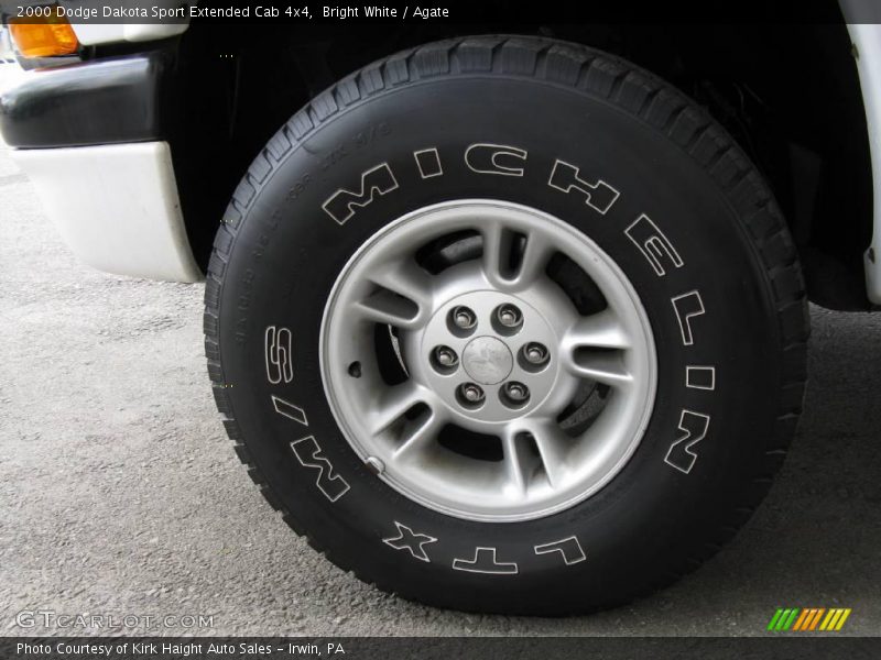 Bright White / Agate 2000 Dodge Dakota Sport Extended Cab 4x4