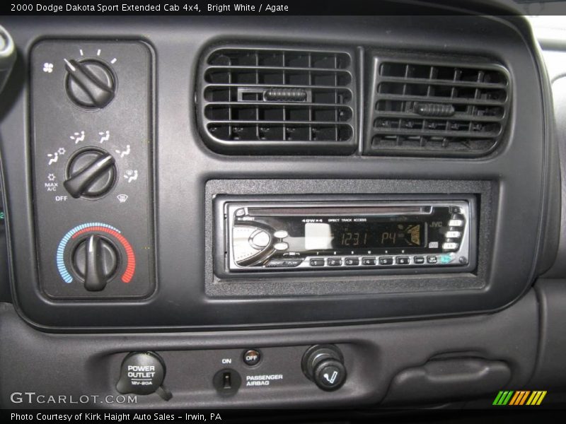 Bright White / Agate 2000 Dodge Dakota Sport Extended Cab 4x4