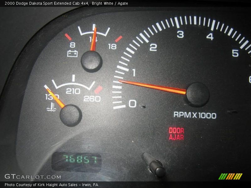 Bright White / Agate 2000 Dodge Dakota Sport Extended Cab 4x4