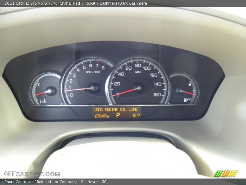 Crystal Red Tintcoat / Cashmere/Dark Cashmere 2011 Cadillac STS V6 Luxury