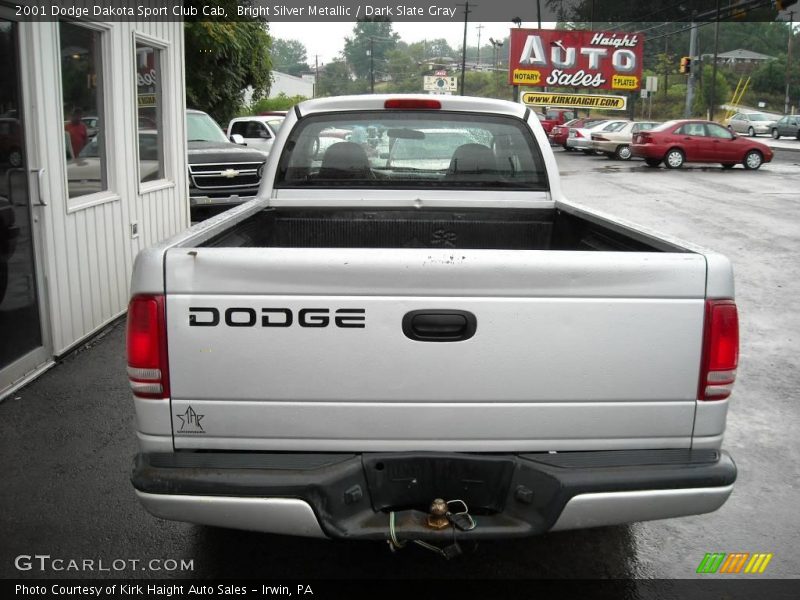 Bright Silver Metallic / Dark Slate Gray 2001 Dodge Dakota Sport Club Cab