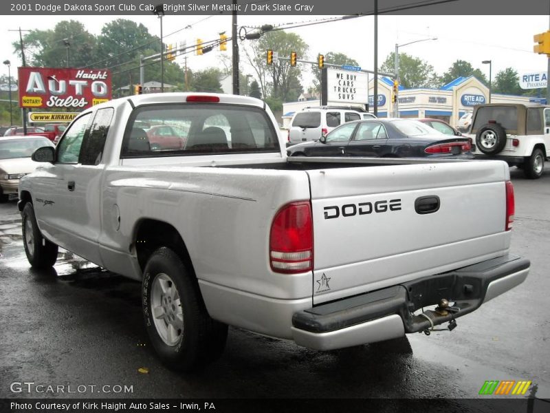 Bright Silver Metallic / Dark Slate Gray 2001 Dodge Dakota Sport Club Cab