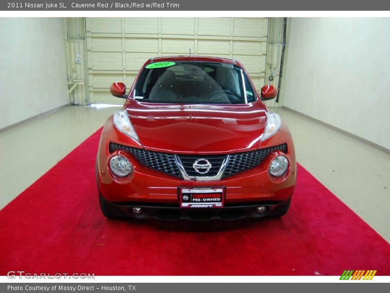 Cayenne Red / Black/Red w/Red Trim 2011 Nissan Juke SL