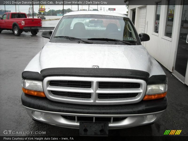 Bright Silver Metallic / Dark Slate Gray 2001 Dodge Dakota Sport Club Cab