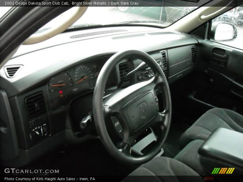Bright Silver Metallic / Dark Slate Gray 2001 Dodge Dakota Sport Club Cab