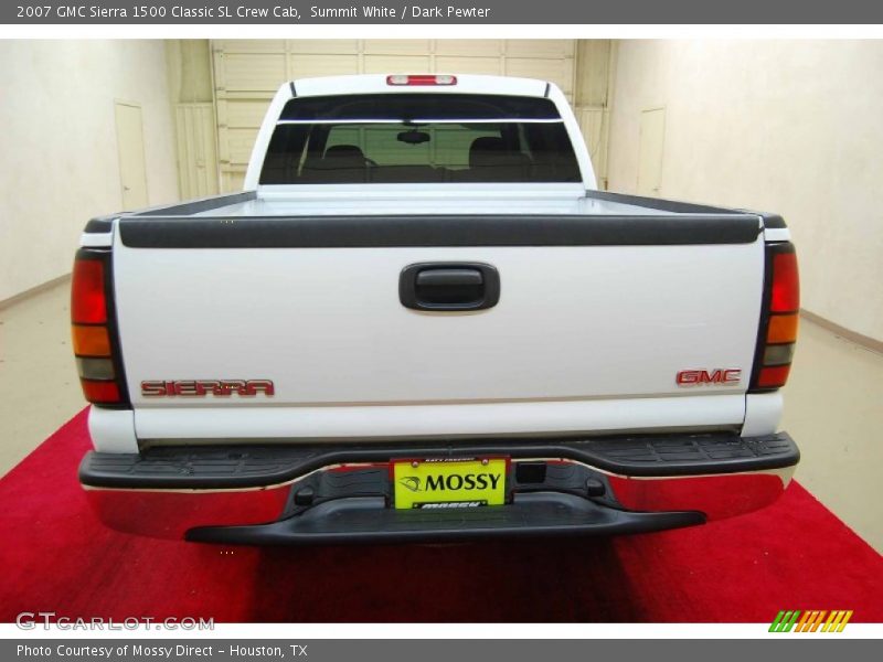 Summit White / Dark Pewter 2007 GMC Sierra 1500 Classic SL Crew Cab