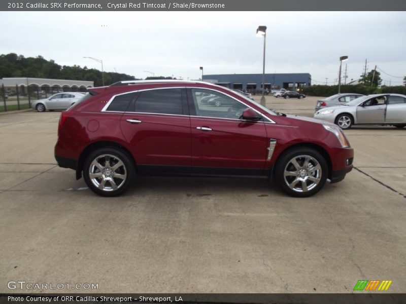 Crystal Red Tintcoat / Shale/Brownstone 2012 Cadillac SRX Performance