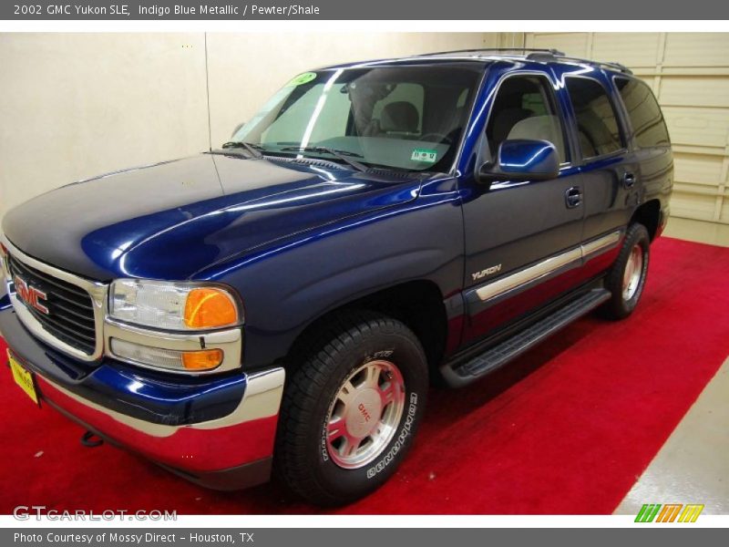 Indigo Blue Metallic / Pewter/Shale 2002 GMC Yukon SLE