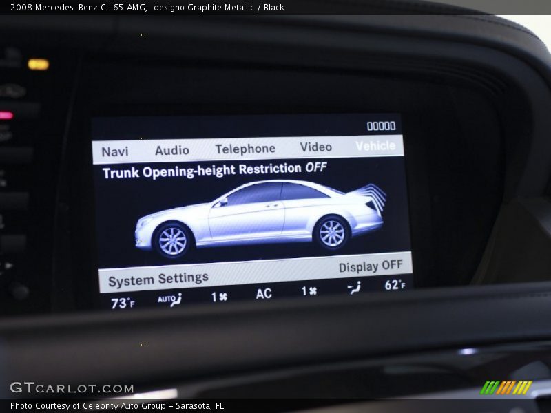 Controls of 2008 CL 65 AMG