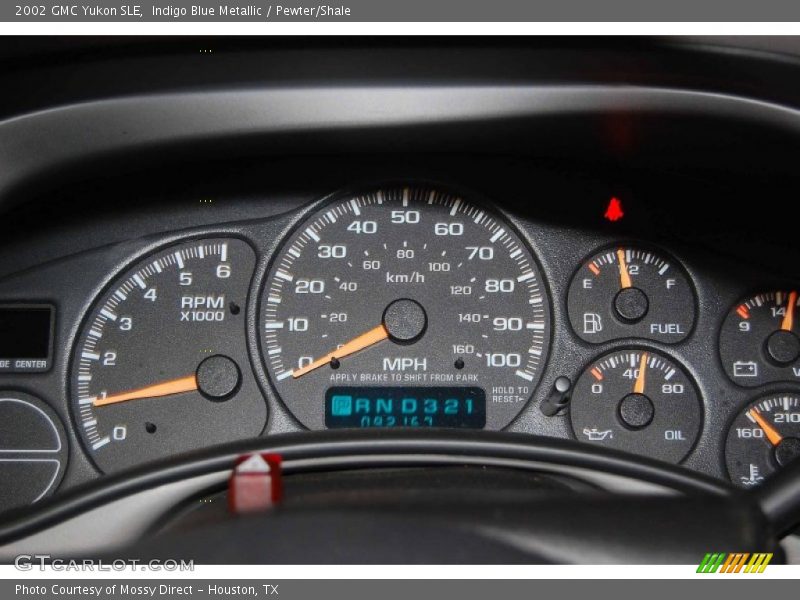  2002 Yukon SLE SLE Gauges
