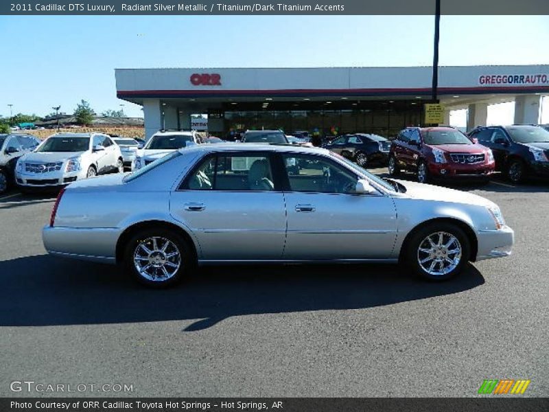 Radiant Silver Metallic / Titanium/Dark Titanium Accents 2011 Cadillac DTS Luxury
