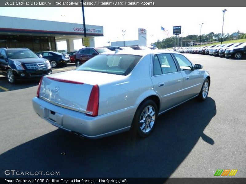 Radiant Silver Metallic / Titanium/Dark Titanium Accents 2011 Cadillac DTS Luxury