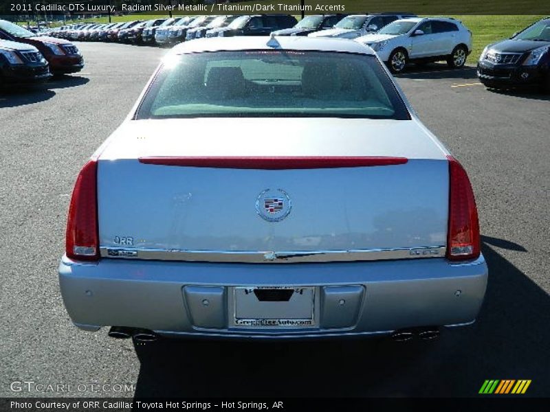 Radiant Silver Metallic / Titanium/Dark Titanium Accents 2011 Cadillac DTS Luxury