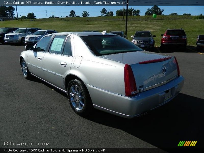 Radiant Silver Metallic / Titanium/Dark Titanium Accents 2011 Cadillac DTS Luxury