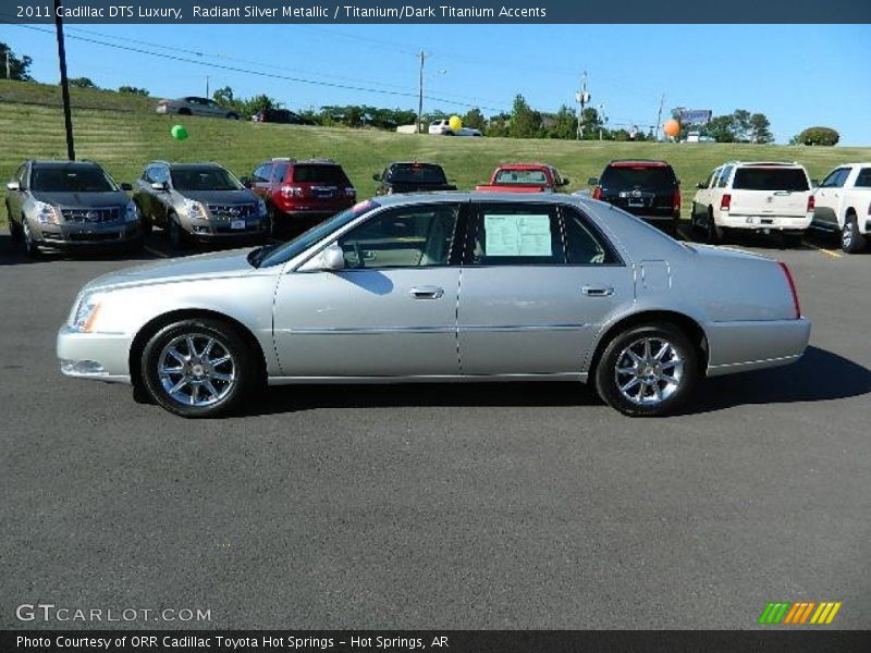 Radiant Silver Metallic / Titanium/Dark Titanium Accents 2011 Cadillac DTS Luxury